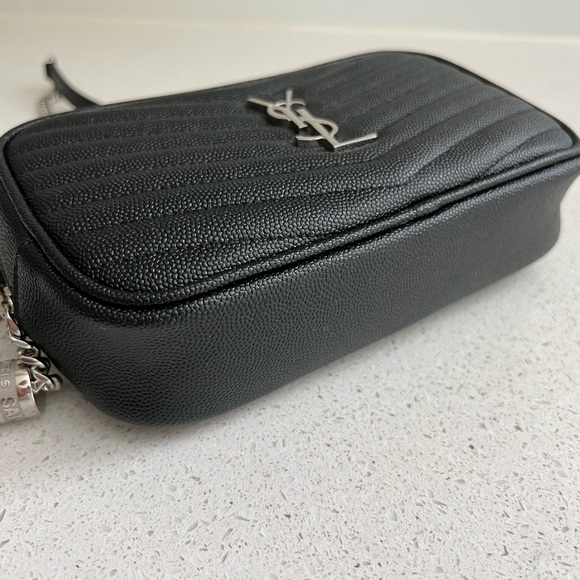 YSL Saint Laurent Mini Lou Matelassé Leather Camera Bag - Picture 6 of 9